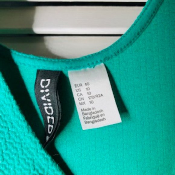 Divided by H&M Skater Tank Green Dress - Picture 3 of 5